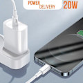 Miniatyrbillede 3 af 6: USB-C til Lightning kabel - LinQ - 20W - Hurtiglader - 1m - Universel kompatibilitet Vit