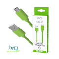 Pikkukuva 2 / 4: Micro-USB - USB-A - Jaym - 1,5m - 2,4A - Lataus ja Synkronointi - Vihreä