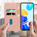 Miniatyrbild 3 av 5: Xiaomi Redmi Note 11 och Note 11s Fodral Flip Wallet Stand roséguld rosa guld