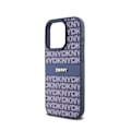 Miniatyrbild 4 av 6: Coque för iPhone 14 Pro Utgåvan Repeat Pattern Tonal Stripe med Metalliskt Logo DKNY Blå Vit
