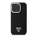 Pikkukuva 1 / 6: iPhone 16 Pro Max Antishock kuori, joissa on teksturoidun vaikutuksen ja Guessin musta kolmion logo Svart
