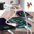 Miniatyrbild 4 av 5: USB-A / USB-C till USB-C, Lightning och Micro-USB-kabel Längd 1,2 meter LinQ