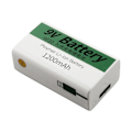 Miniatyrbillede 1 af 3: Batteri 7.4V 1200mAh Li-ion med USB-C port til 9V-USB opladbare enheder