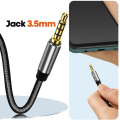 Miniatyrbillede 4 af 5: 3,5 mm stik til dobbelt 3,5 mm hunstik lydadapter Hovedtelefon + mikrofon LinQ