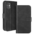 Miniatyrbillede 1 af 5: Cover til iPhone 11 Wallet Flip Video Support - AVIZAR - Sort - Halvstiv - Glat - Blandet Svart