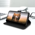 Miniatyrbild 4 av 4: Plånboksfodral - AVIZAR - Huawei Nova 9 / Honor 50 - Syntetiskt läder svart - Videostöd funktion - Magnetisk Svart