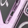 Miniatyrbild 4 av 6: AVIZAR Skyddsfodral för iPhone 11 - Lila Rhinestone Contour - MagSafe-kompatibel Lila