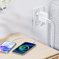 Miniatyrbillede 3 af 6: Belkin Hvid 2x USB C 30W Power Delivery PPS Kompakt Oplader Vit