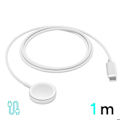 Pikkukuva 5 / 5: Apple Watch 5W: n magneettikaapeli USB-C:n kompaktilla liittimellä Bwoo Valkoinen Vit