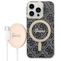 Miniatyrbillede 1 af 5: MagSafe Pack til iPhone 14 Pro Max Pattern Cover og MagSafe Charger Guess Black Svart