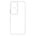 Miniatyrbillede 1 af 6: Taske til Honor 90 Smart Camera Beskyttet Silikone Tynd Transparent Transparent