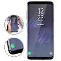 Miniatyrbillede 4 af 4: Hærdet glasfilm - Samsung - Galaxy S8 - Skærmbeskyttelse - Sort farve - Ultra-resistent Svart