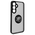 Miniatyrbild 1 av 6: Fodral till Samsung Galaxy S24 Plus AVIZAR - Metal Ring Support Funktion Svart Svart