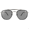 Miniatyrbillede 2 af 5: Aviator Solbriller CV3087 Gradient Linser UV400 Sort / Sølv Svart