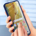 Miniatyrbillede 4 af 6: AVIZAR 360° beskyttende etui til Xiaomi Redmi Note 11 og 11s - Hård bagside og blød front - Midnatsblå Blå