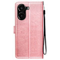 Pikkukuva 1 / 5: Xiaomi Poco X7 Pro - Käsinauhan Lompakkokotelo, Vaaleanpunainen Kulta Rosa
