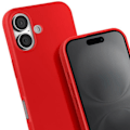 Miniatyrbild 4 av 5: Coque Cordon Semi Rigide Soft touch för iPhone 16 Plus Röd Röd