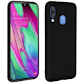 Miniatyrbillede 2 af 4: Etui - AVIZAR - Samsung Galaxy A40 - Gel silikone - Sort - Blød touch finish Svart