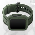 Miniatyrbillede 4 af 5: AVIZAR armbånd til Xiaomi Redmi Watch 2 Lite i grøn silikone med hævede kanter og justerbar rem Grön