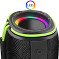 Pikkukuva 6 / 6: Bluetooth-kaiutin 8h akunkesto LED-valo IPX5 vesitiivis wiwu-kahva Musta Svart