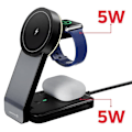 Miniatyrbild 4 av 5: 23W MagSafe Laddningsstation för iPhone, AirPods och Apple Watch Swissten Black Svart