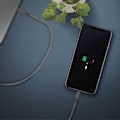 Pikkukuva 4 / 4: Vahvistettu Micro-USB/USB-älypuhelin/tabletin lataus-/synkronointikaapeli 2 m Force Power grå