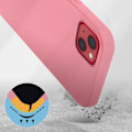 Miniatyrbild 3 av 5: AVIZAR Skyddsfodral för iPhone 13 Mini - Halvstyv silikon - Rosa soft-touch finish Rosa