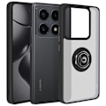 Miniatyrbillede 1 af 5: Coque til Xiaomi 14T Pro med metalring og videostativ i sort Svart