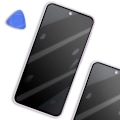 Miniatyrbillede 4 af 4: Skærm til Samsung Galaxy A55 LCD + Touchglas + Original Samsung Chassis Lyslilla Lila