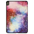 Miniatyrbild 1 av 4: iPad Air 2020-fodral - Apple - Svart galaxmönster - Ekologiskt läder - Videostöd - Tangentbordsstativ Svart