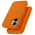 Miniatyrbild 2 av 5: MagSafe Fodral för iPhone 16 i högkvalitativt Veganskt Läder Orange