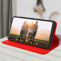 Miniatyrbillede 3 af 4: Housse - Xiaomi - Redmi Note 10 Pro - Øko-læder - Video-stativ - Indbygget kortlomme Röd