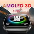 Pikkukuva 4 / 6: Miesten yhdistetty kello 3D AMOLED -näytöllä Bluetooth Call Tiron Forever Black Svart