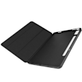 Miniatyrbild 2 av 5: Fodral för Lenovo Tab P12 - AVIZAR - Trifold - Svart läderimitation - Video- och tangentbordsstöd - Heltäckande skydd Svart
