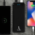 Miniatyrbillede 4 af 4: Powerbank 20000mAh ekstern oplader 2x USB-porte + Micro USB-port Akashi Black