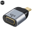 Miniatyrbillede 1 af 4: Typec til vga - USB 3.1 Type C til HDMI-adapter, RJ45-stik, 4K-8k 60Hz projektion, han til hun, video