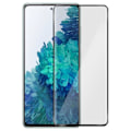 Miniatyrbillede 1 af 4: Film til Samsung Galaxy S20 FE Transparent skråhærdet glas med sort kant Svart
