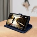 Miniatyrbild 3 av 4: Etui för Samsung Galaxy A32 - Chesterfield - Skydd - Kortfack - Videostöd - Magnetiskt Blå