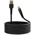 Miniatyrbillede 1 af 6: USB til Lightning kabel - LINQ - 20W - 3m - Sort - Hurtig opladning Svart