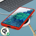 Pikkukuva 4 / 4: Kuori - Samsung - Galaxy S20 FE - Puolijäykkä - Soft Touch - Punainen Röd