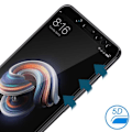 Miniatyrbild 3 av 4: Skyddsfilm - AVIZAR - Xiaomi Redmi Note 5 - 9H härdat glas - Helt skydd - Reptålig Svart