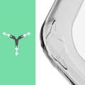 Pikkukuva 3 / 5: Suojakuori iPhone 12 ja 12 Pro Anti-Drop 1m - FORCE CASE - Puhdas läpinäkyvä - Vahvistettu Tryax-järjestelmällä Vit