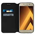 Miniatyrbillede 3 af 4: Husklap til tegnebog - AVIZAR - Samsung Galaxy A3 2017 - Sort - Semi-rigid - Støttefunktion Svart