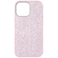 Miniatyrbillede 2 af 4: Beskyttelsesskal - AVIZAR - iPhone 13 - Semi-stiv silikone - Glitrende - Rosa Rosa