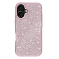 Pikkukuva 2 / 6: IPhone 16 Plus: Antishokkikimalteleva roosa glitterkuori Rosa