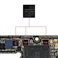 Miniatyrbillede 3 af 4: Audio Management IC Chip - AVIZAR - iPhone 12, 11, XS Max og XS Black - Gendanner lydkvaliteten Svart