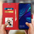 Miniatyrbillede 3 af 4: Hylster - Huawei - P Smart 2019 - Korttaske - Øko-læder - Rød Röd
