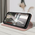 Miniatyrbild 4 av 4: "Housse Folio - Det nya fodralet - Wiko Y62 - Rosé - Videostöd - Heltäckande skydd" Rosa