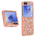 Pikkukuva 1 / 5: Glitter Case Samsung Z Flip 6 Hard Back Soft Contour Pink Champagnelle Rosa