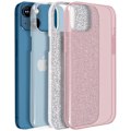 Miniatyrbillede 3 af 4: Beskyttelsesskal - AVIZAR - iPhone 13 - Semi-stiv silikone - Glitrende - Rosa Rosa